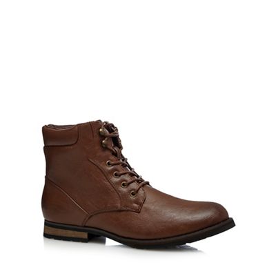Red Herring Tan lace up boots